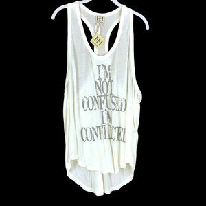 NEW Haute Hippie L Medium Yoga Tank Top High Low
